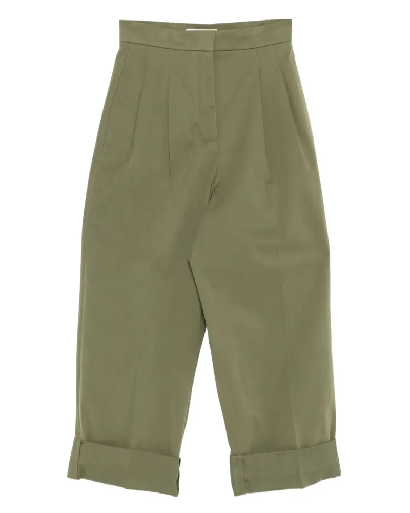 Max Mara Plissierte Hose - Grün Grün