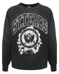 SAINT MXXXXXX Sweatshirt mit Logo-Print Schwarz