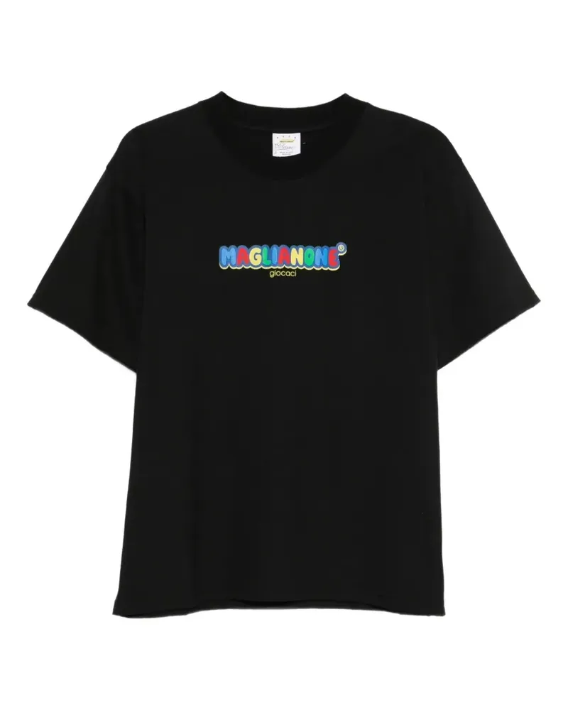 Magliano logo-print T-shirt - Schwarz Schwarz