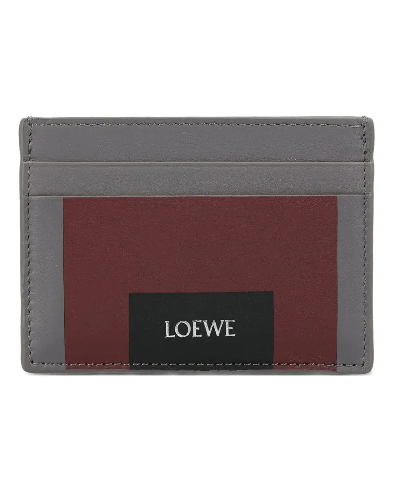 Loewe colour-block leather cardholder - Grau Grau