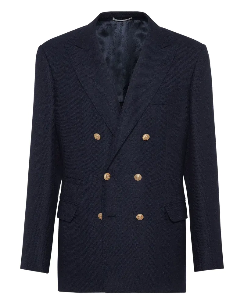 Brunello Cucinelli Sakko im Deconstructed-Look - Blau Blau