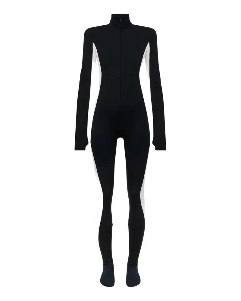 Dsquared2 Skifahrer Jersey-Jumpsuit mit Stehkragen - Schwarz Schwarz