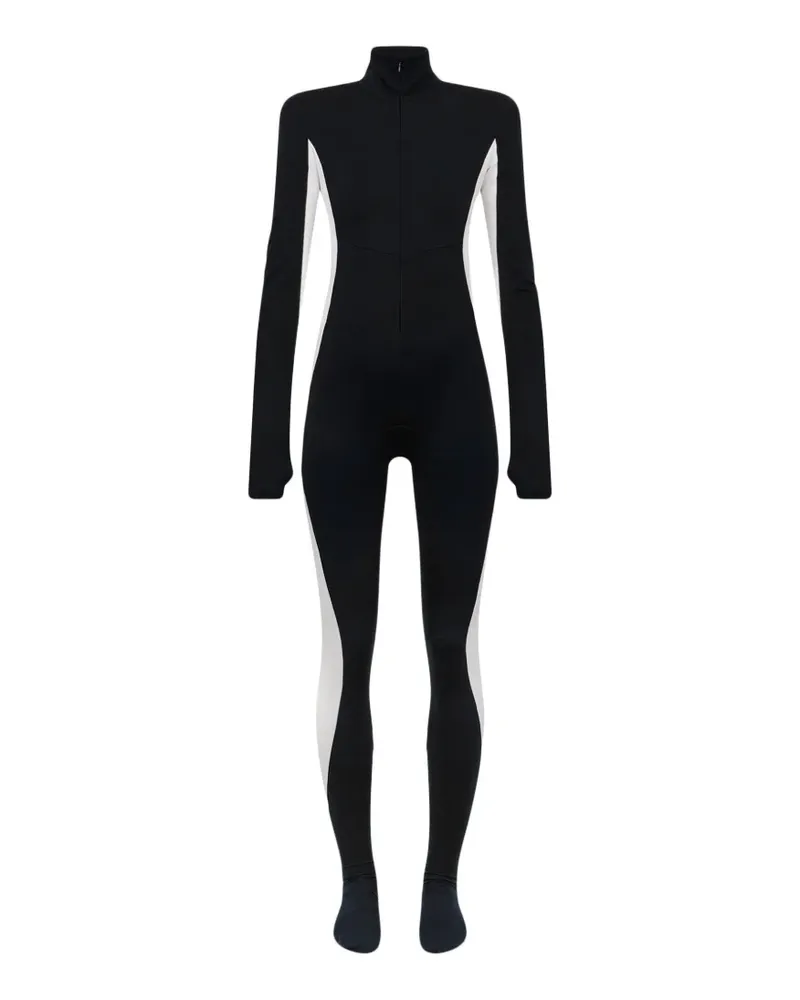 Dsquared2 Skifahrer Jersey-Jumpsuit mit Stehkragen - Schwarz Schwarz