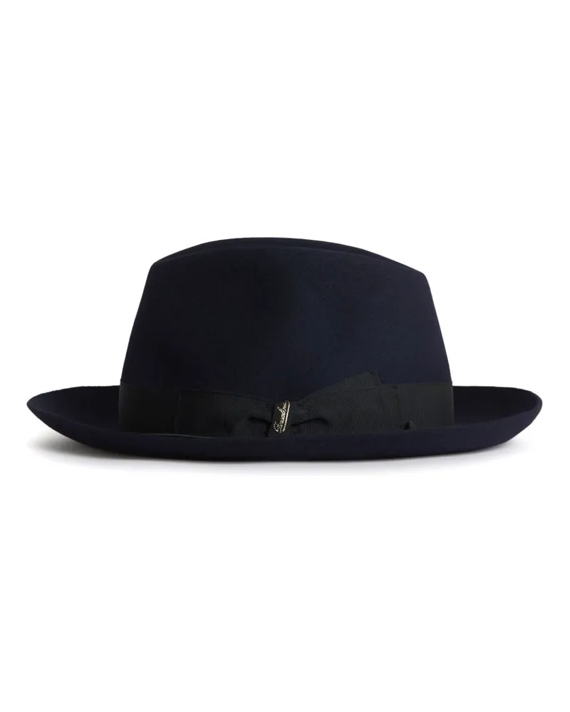Borsalino Fedora aus Filz - Blau Blau