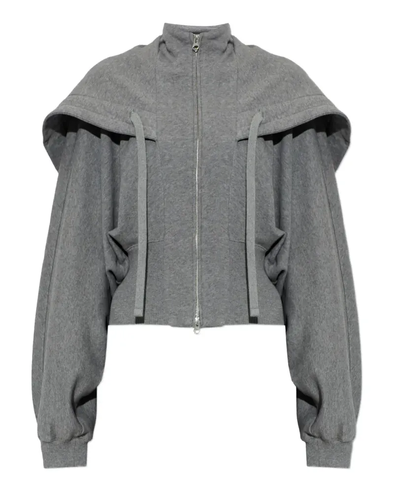 Charlotte Knowles Haze Hoodie mit Stehkragen - Grau Grau