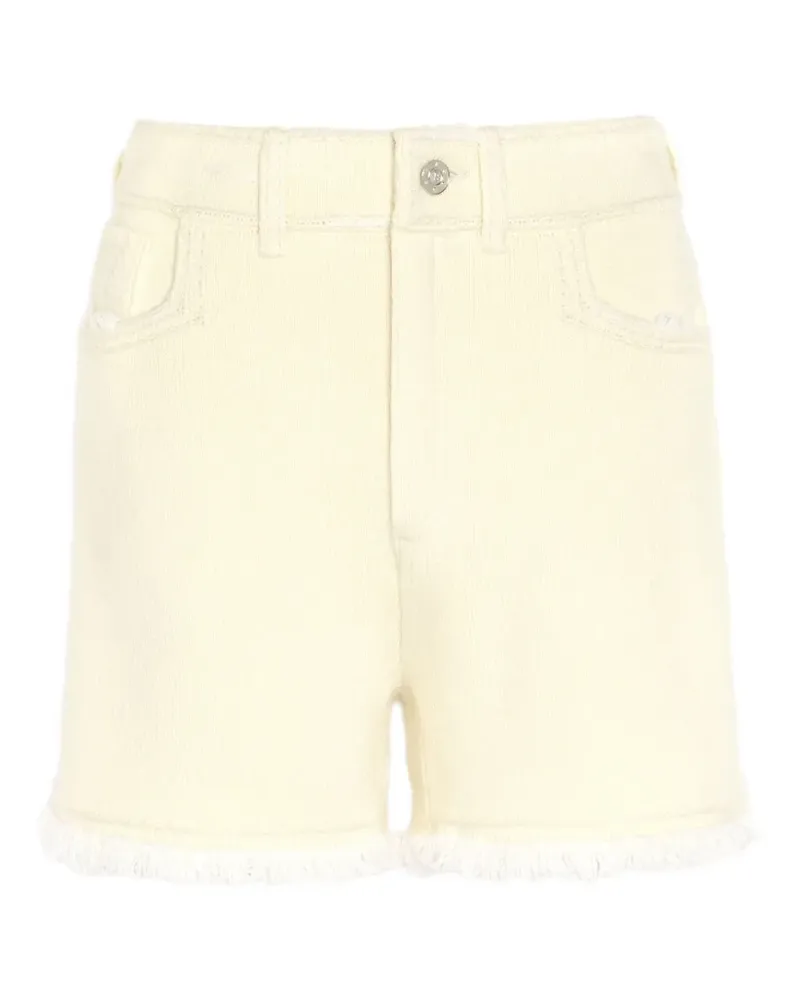 Barrie Jeans-Shorts mit Fransen - Gelb Gelb