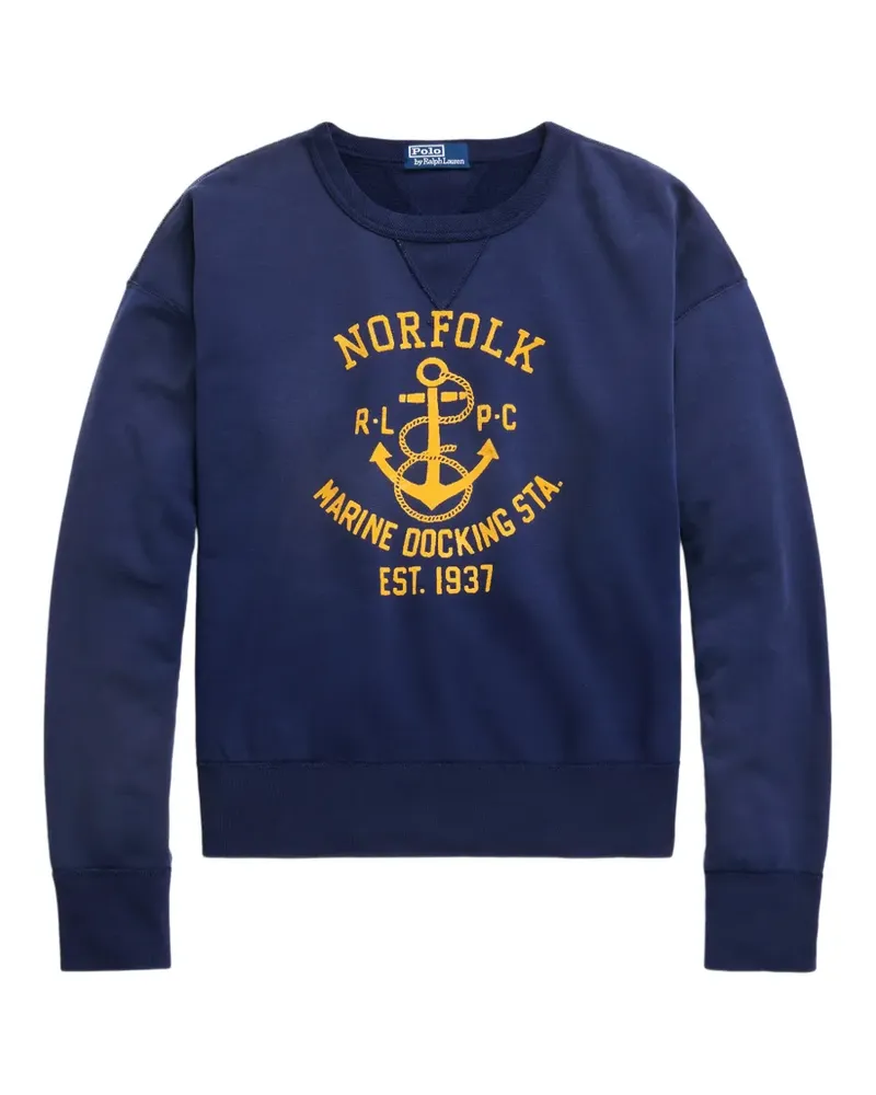 Ralph Lauren Sweatshirt mit Anker-Print - Blau Blau