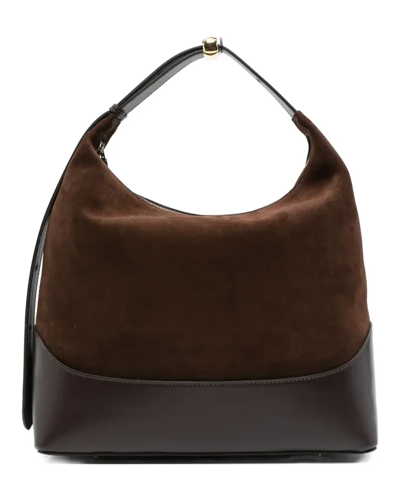 Elleme Große Loop Schultertasche aus Wildleder - Braun Braun