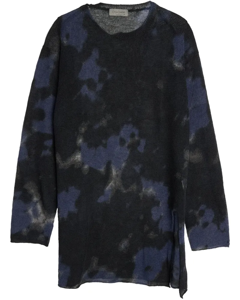 Yohji Yamamoto Pullover mit Schlitz - Schwarz Schwarz