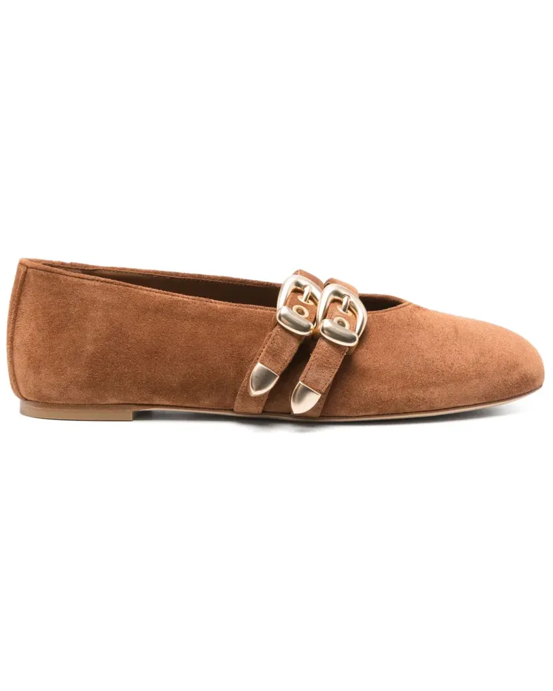 Stuart Weitzman Ballerinas aus Leder - Braun Braun