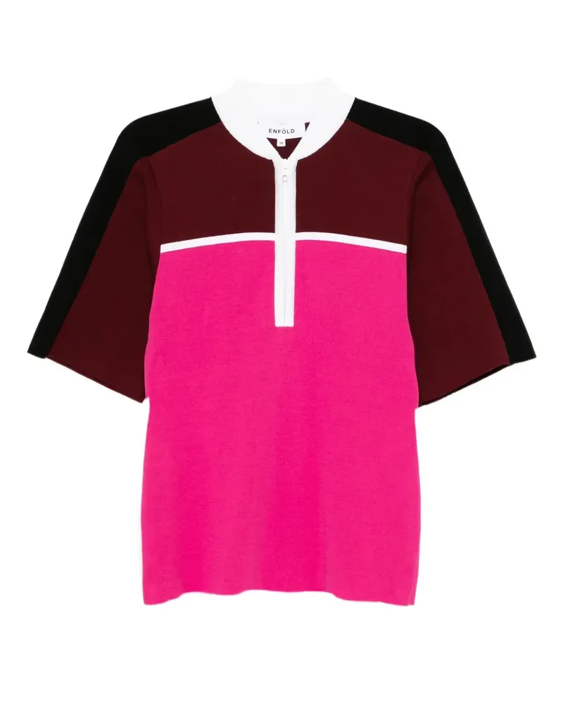 ENFÖLD contrast-colour top - Rosa Rosa