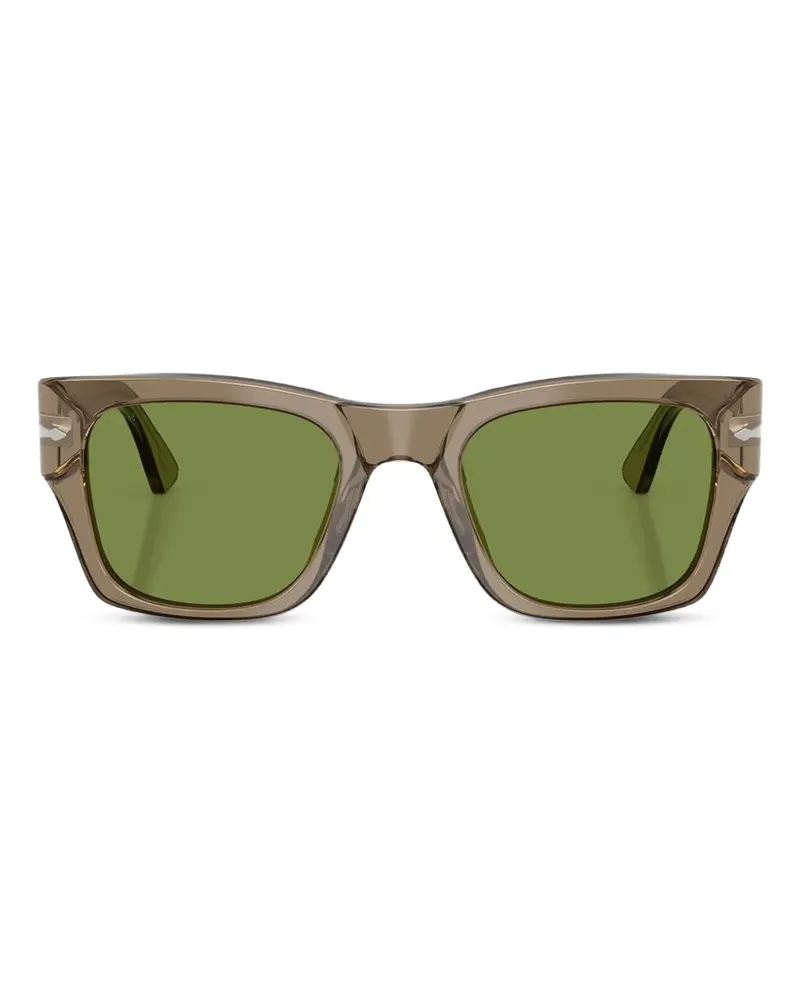 Persol Sonnenbrille mit eckigem Gestell - Braun Braun