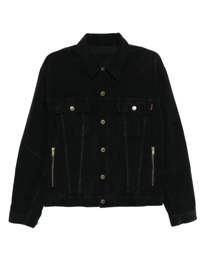 Undercover Jacke mit Slogan-Stickerei - Schwarz Schwarz