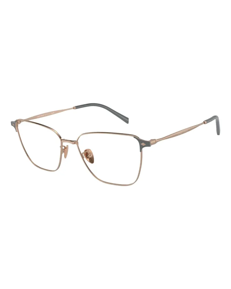 Giorgio Armani Brille mit geometrischem Gestell - Braun Braun