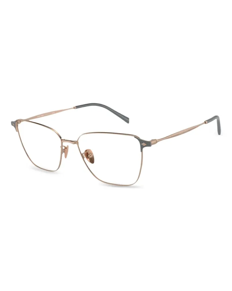 Giorgio Armani Brille mit geometrischem Gestell - Braun Braun