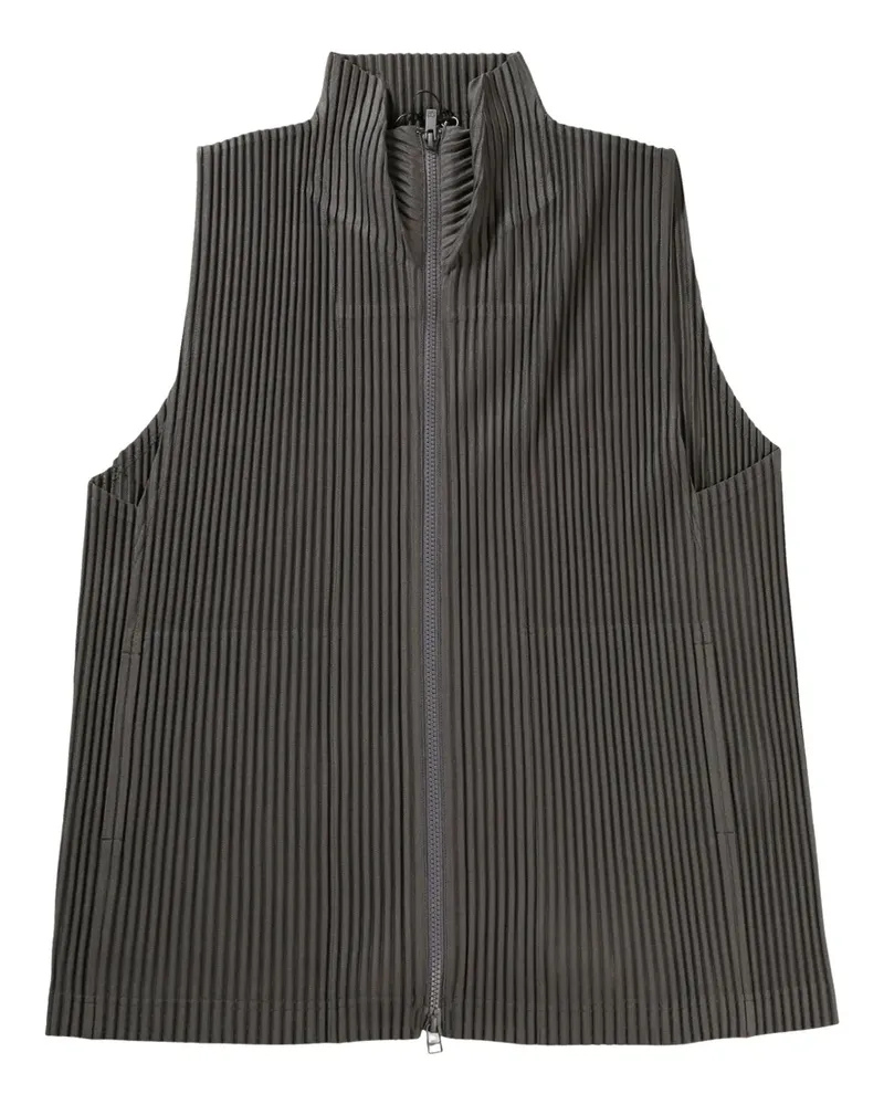 Issey Miyake pleated vest - Grau Grau