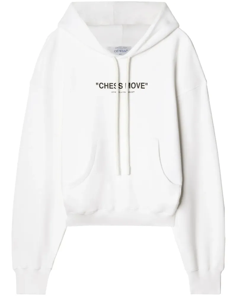 OFF-WHITE Hoodie mit Slogan-Print - Weiß Weiß