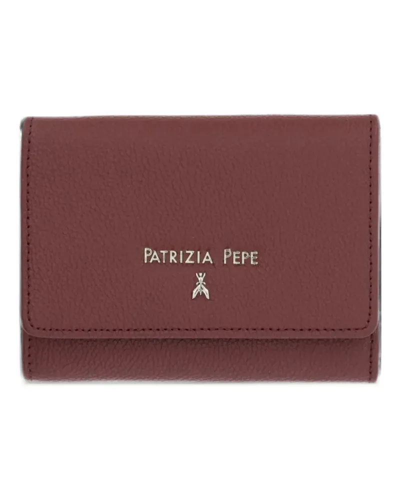 Patrizia Pepe logo-plaque pebble-grain wallet - Rot Rot