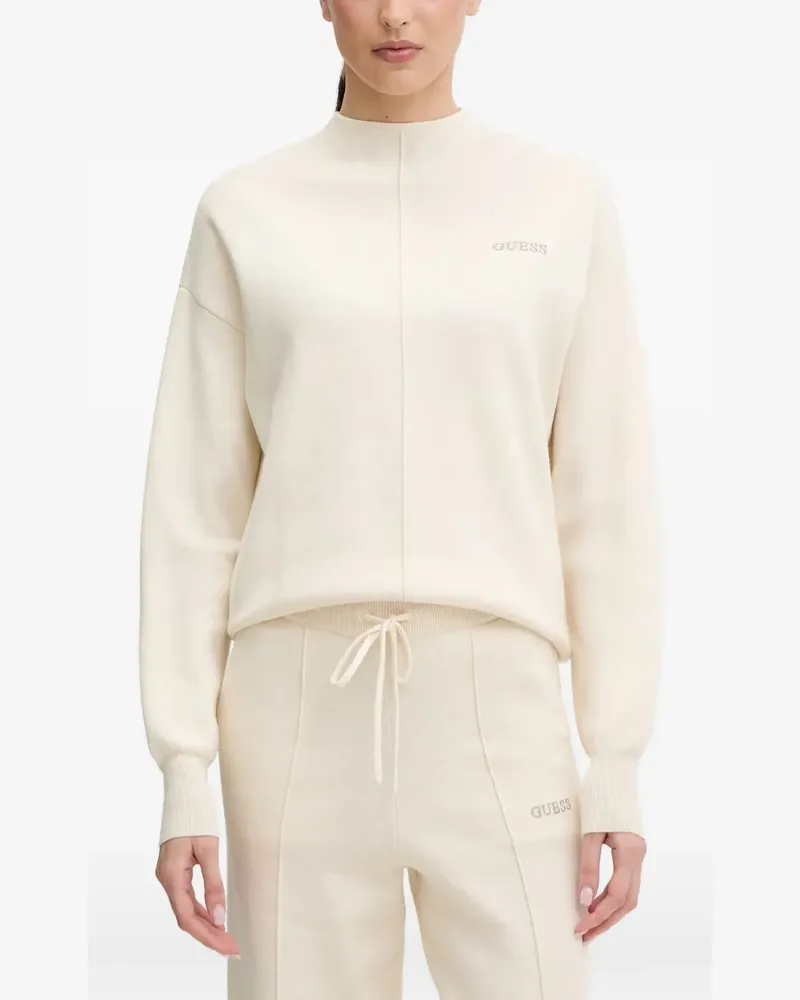 Guess Sweatshirt mit Logo - Nude Nude