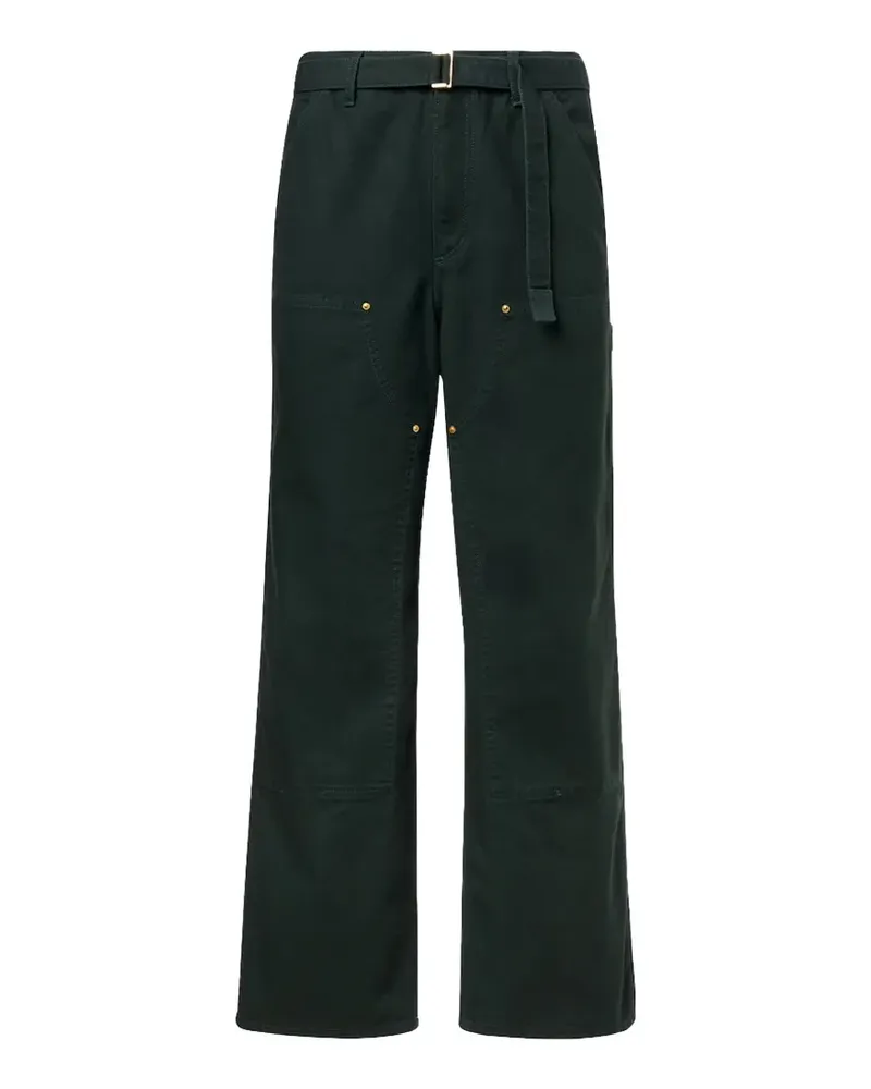Sacai x Carhartt Wip belted panelled pants - Grün Grün