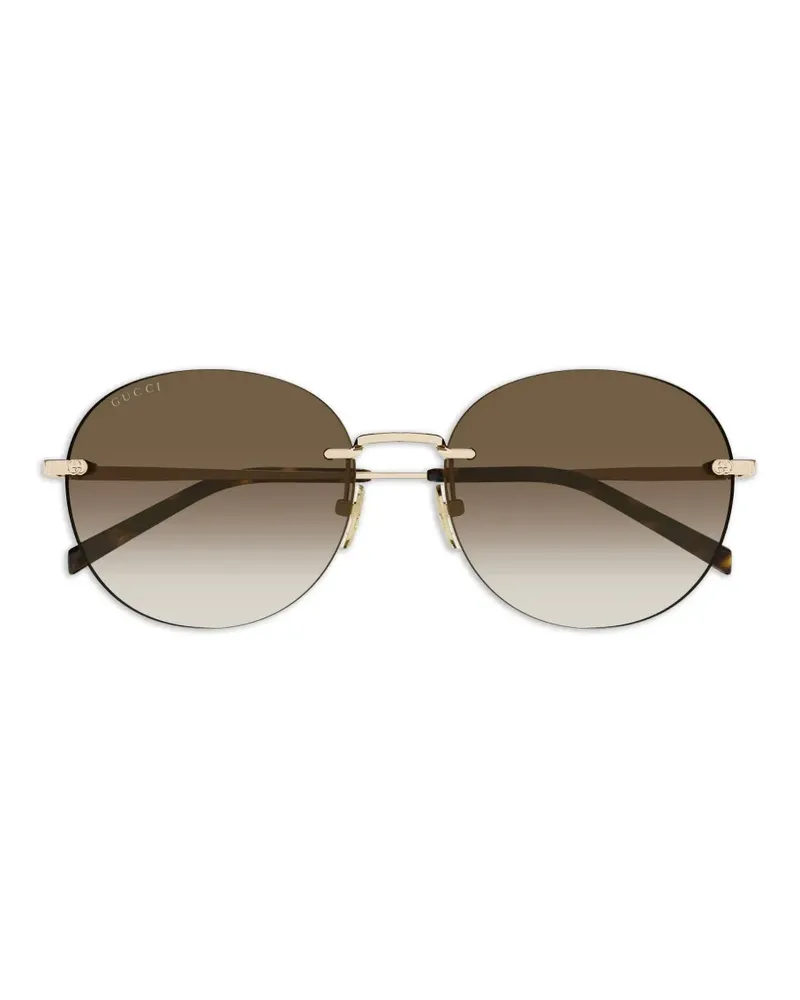 Gucci round-frame sunglasses - Gold Gold