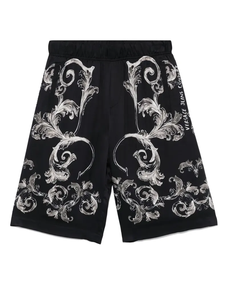 Versace Jeans Outline Barocco Shorts - Schwarz Schwarz