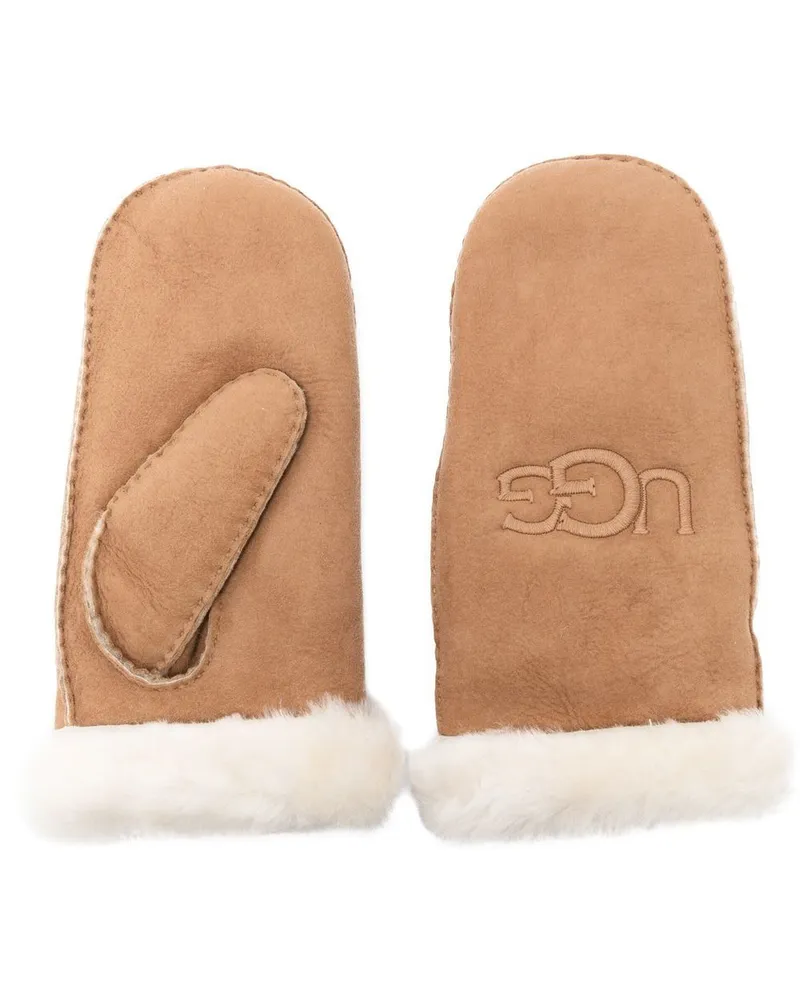 UGG Fäustlinge mit Shearling - Braun Braun