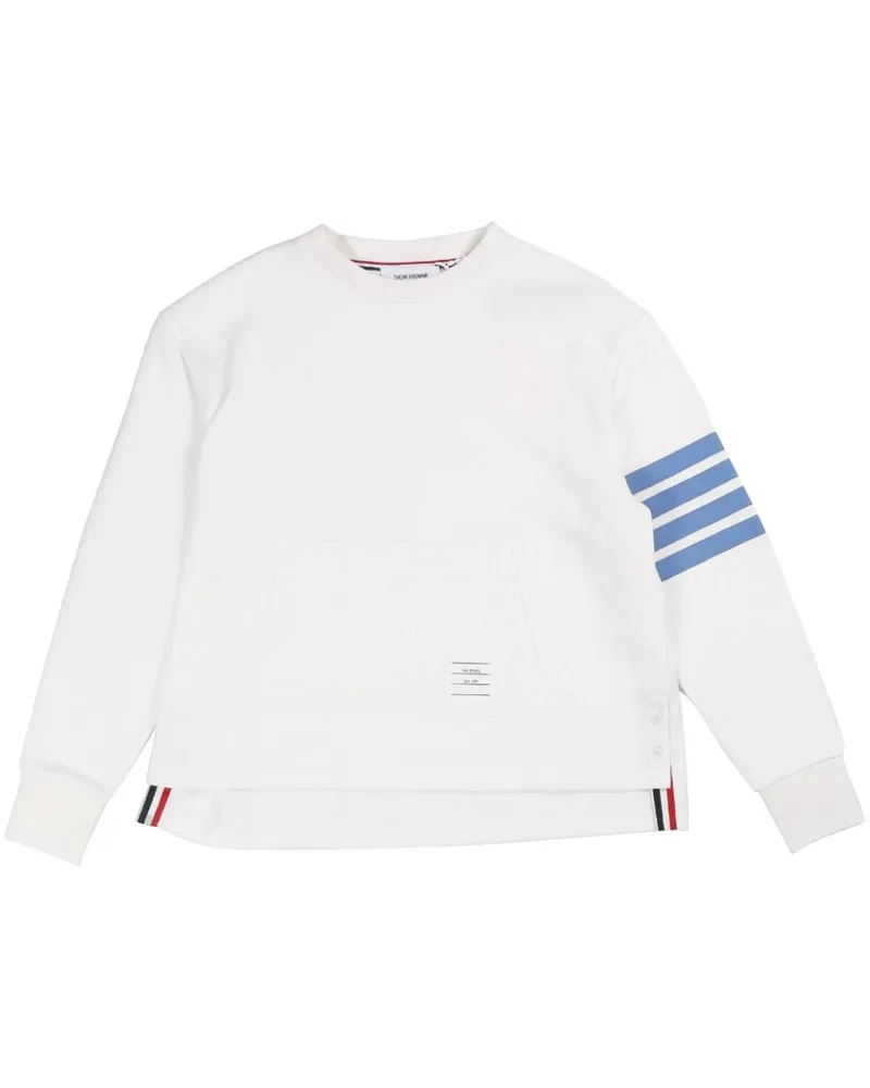 Thom Browne stripe-detailing cotton sweatshirt Weiß