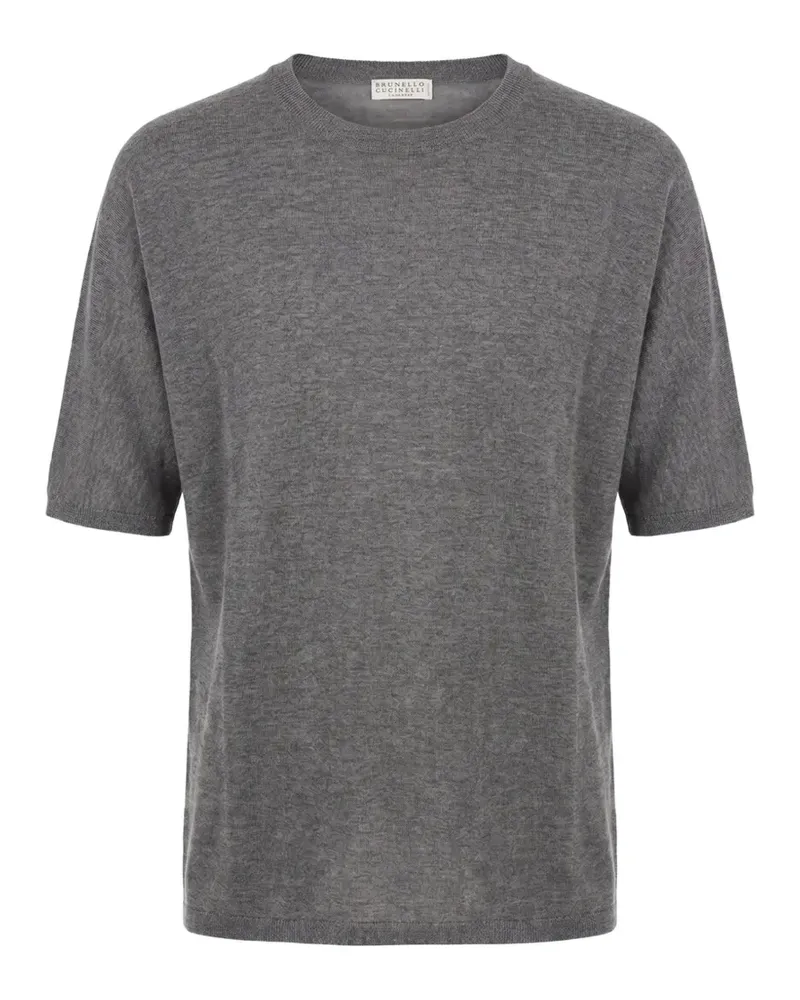 Brunello Cucinelli T-Shirt aus Kaschmir - Grau Grau