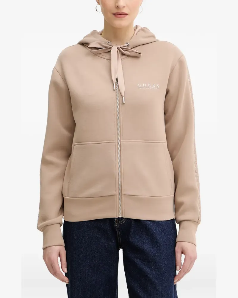 Guess Kapuzenjacke mit Reißverschluss - Nude Nude