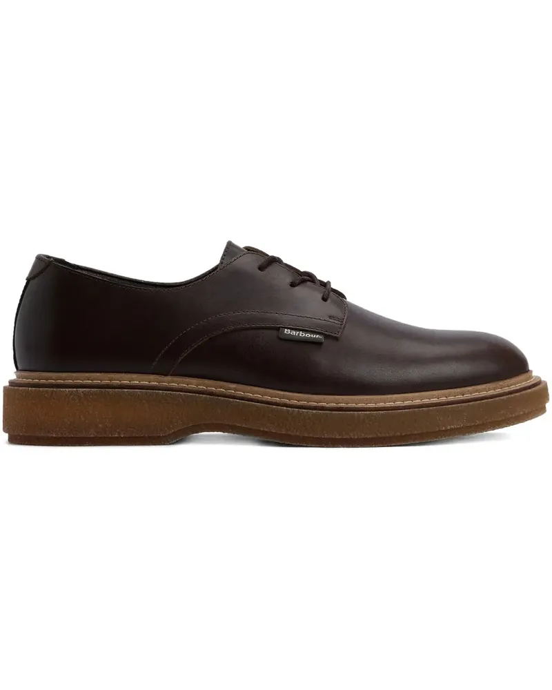 Barbour Harefield leather derby shoes - Schwarz Schwarz