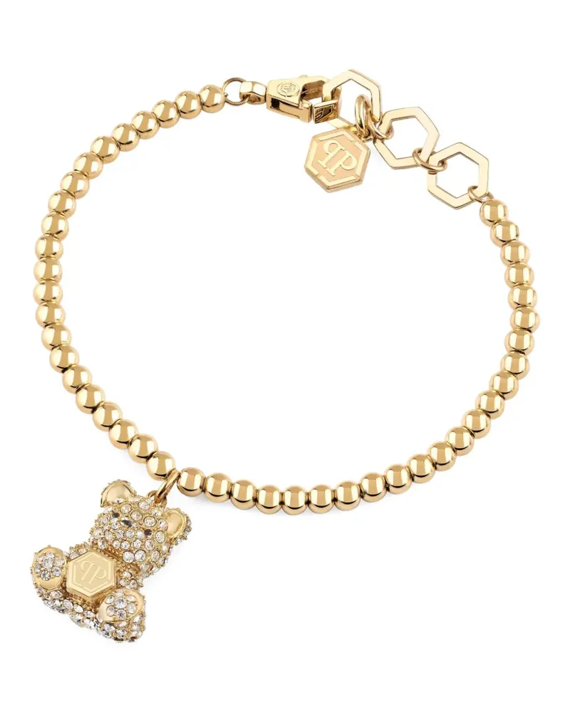 Philipp Plein Valentine Armband mit Teddy-Anhänger - Gold Gold