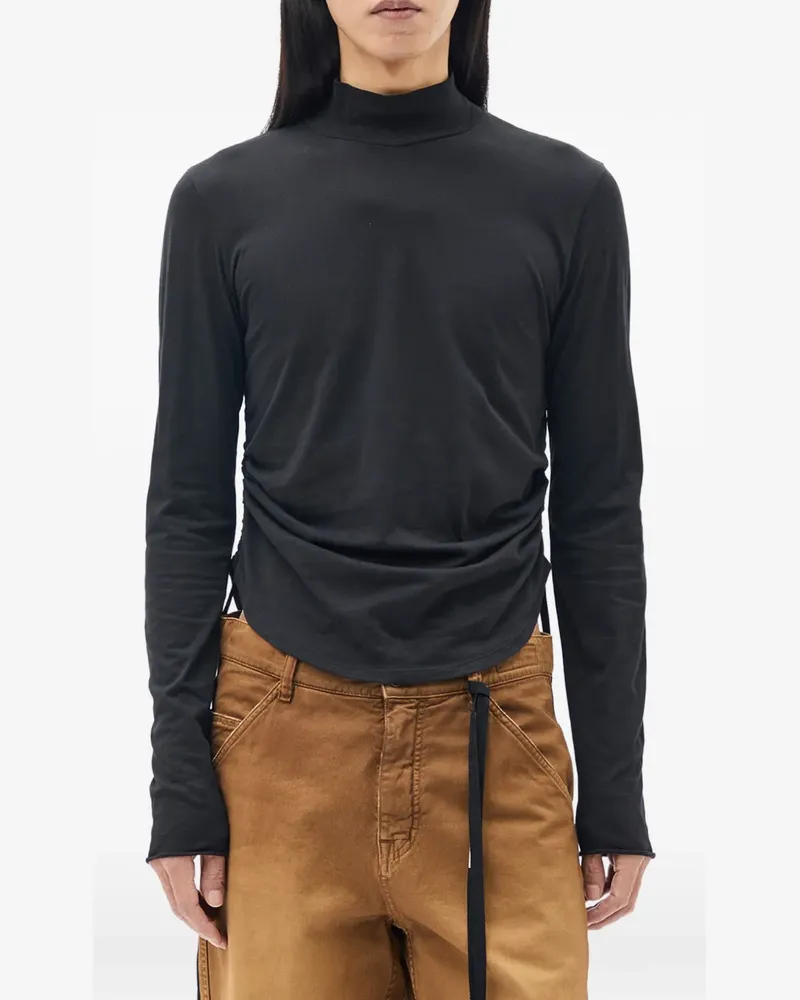 Ann Demeulemeester Lenart T-Shirt mit Rollkragen - Schwarz Schwarz