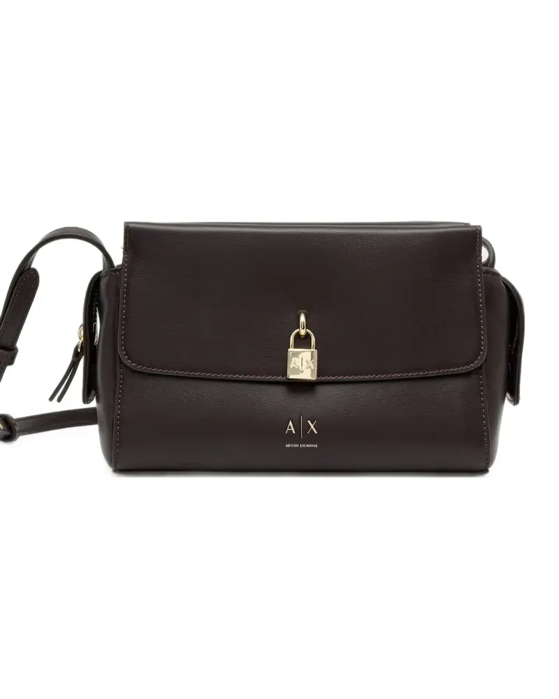 Armani Exchange padlock-detail cross bodybag - Braun Braun