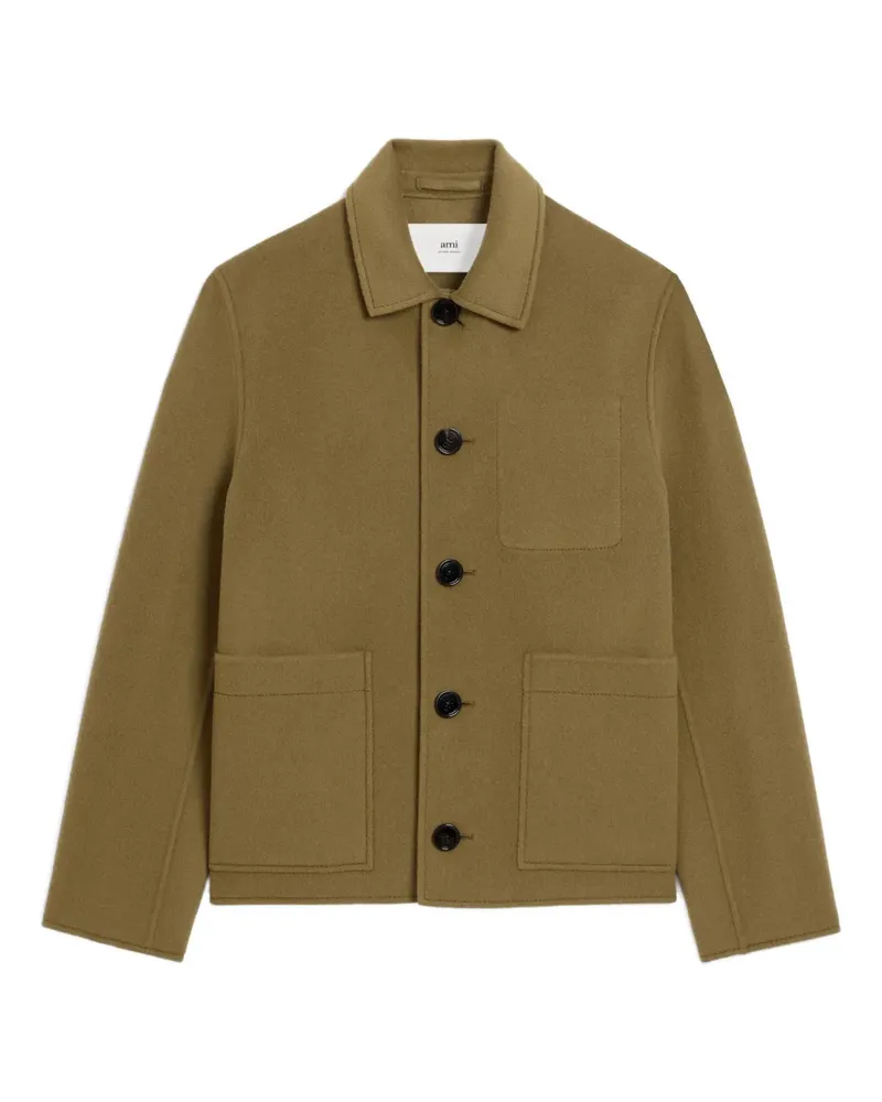 AMI Paris Jacke mit Knöpfen - Grün Grün