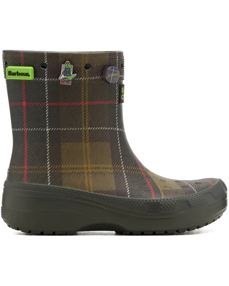 Crocs x Barbour plaid boots - Grün Grün