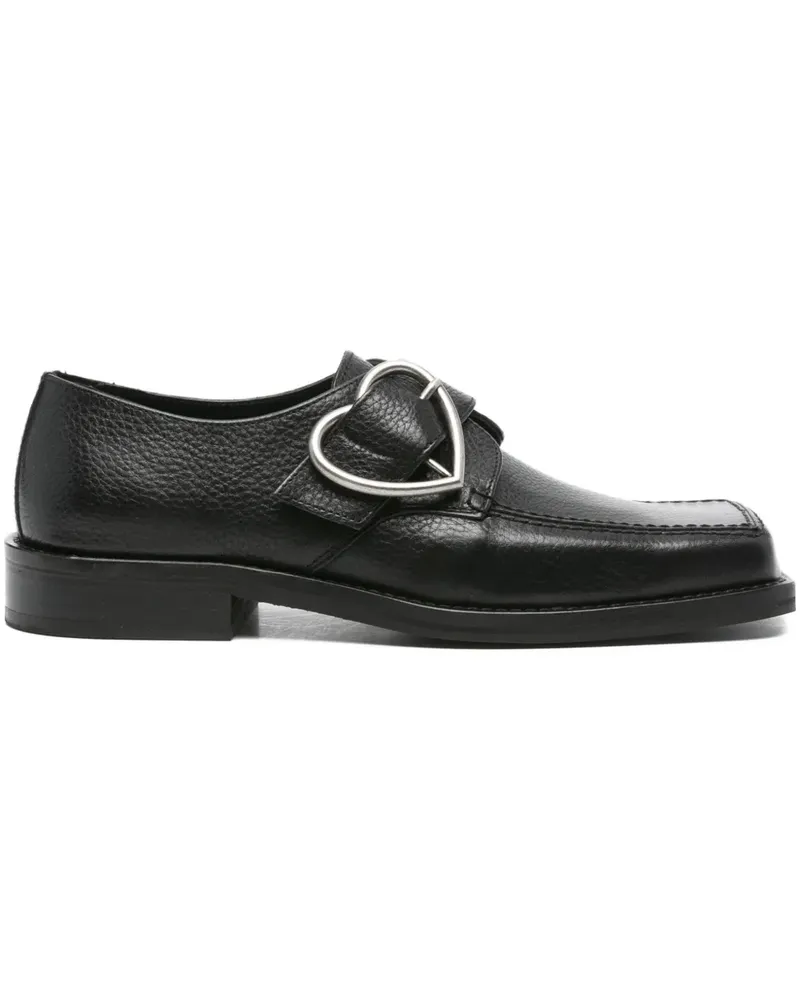 Martine Rose Loafer mit eckiger Kappe - Schwarz Schwarz