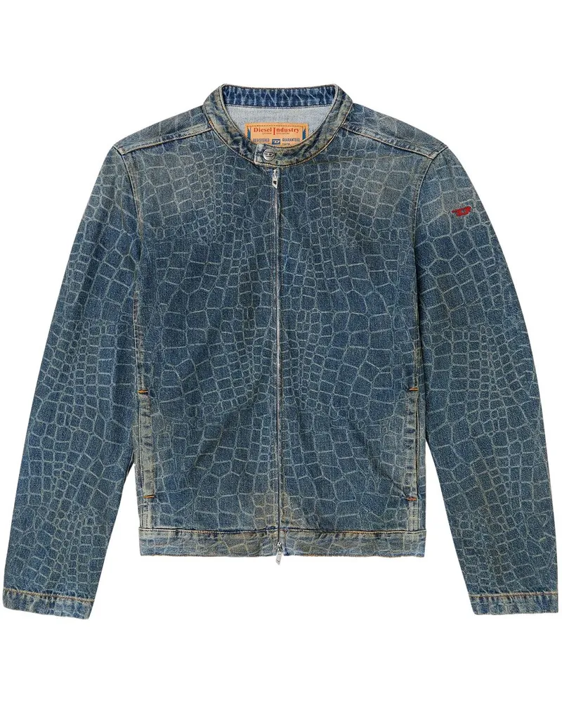 Diesel New Year of the Snake Capsule Jacke - Blau Blau