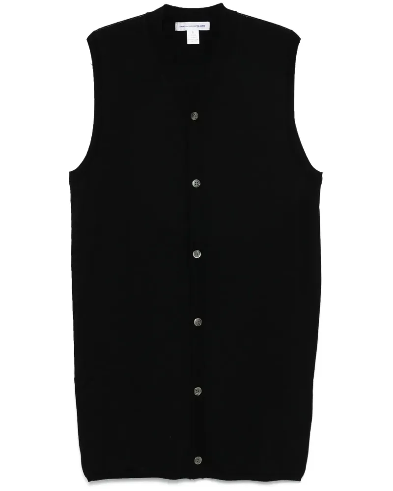 Comme des Garçons Gestrickte Weste - Schwarz Schwarz