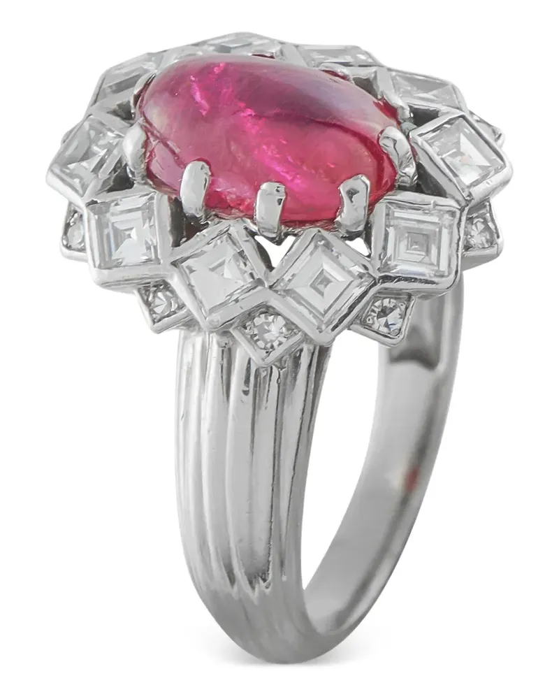Mauboussin Ring mit Diamant und Rubin - Silber Silber