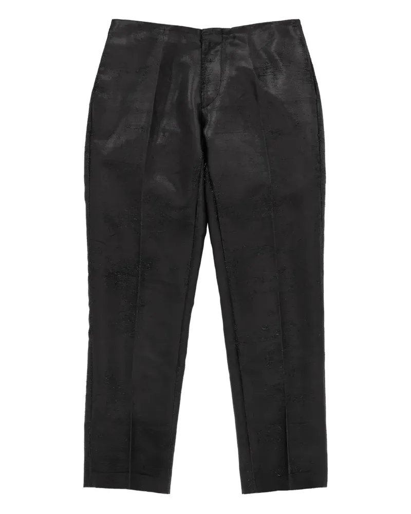 Maison Margiela Hose in Knitteroptik - Schwarz Schwarz