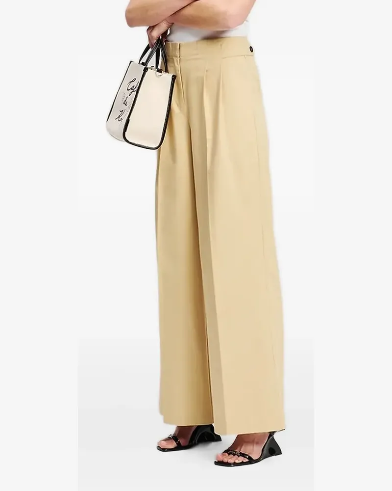 Karl Lagerfeld Verstellbare Hose mit Falten - Nude Nude
