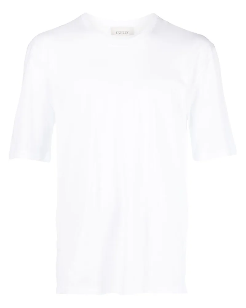 Laneus T-Shirt mit Rundhalsausschnitt - Weiß Weiß