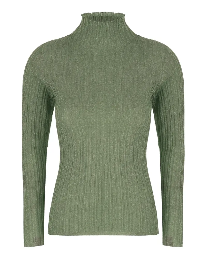 Fabiana Filippi ribbed-knit roll-neck sweater - Grün Grün
