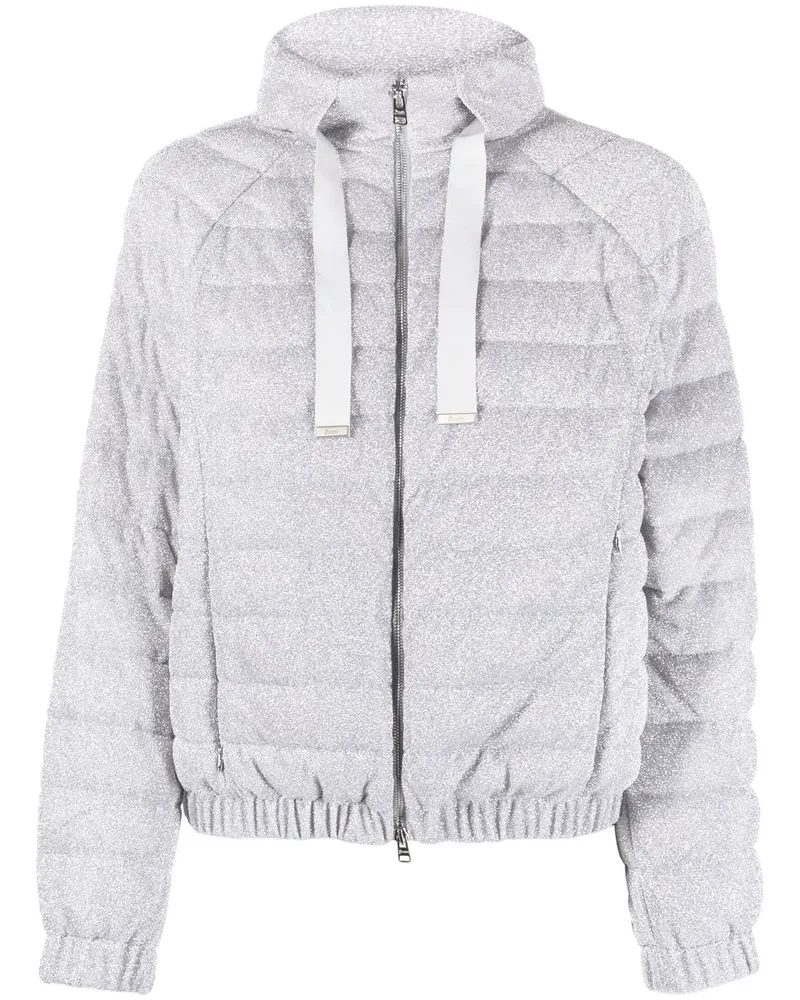 Herno Daunenjacke im Metallic-Look - Silber Silber