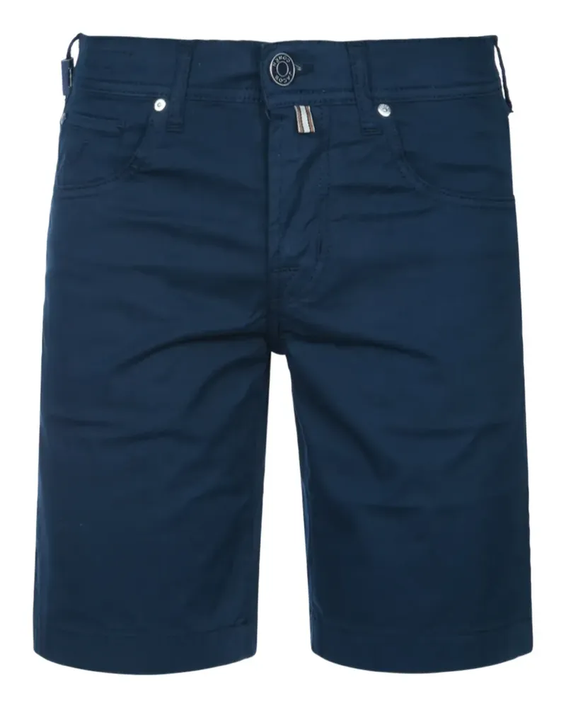 Jacob Cohën Lou logo-patch bermuda shorts - Blau Blau