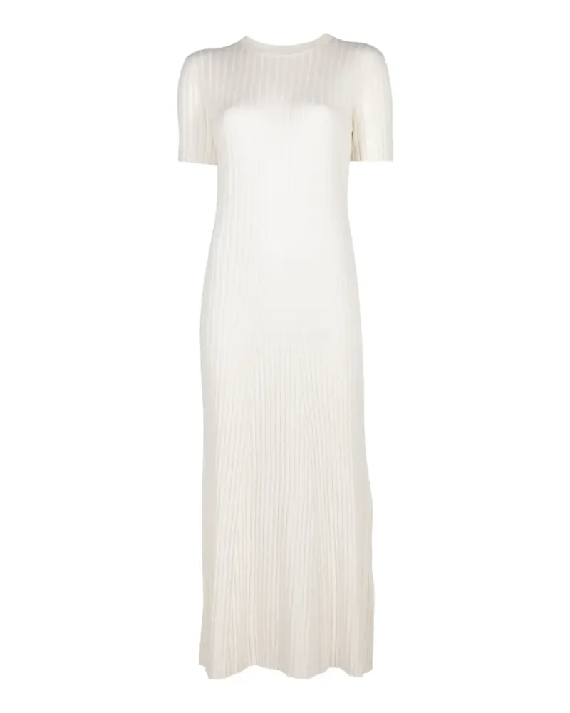 Lisa Yang Isabela ribbed midi dress - Weiß Weiß