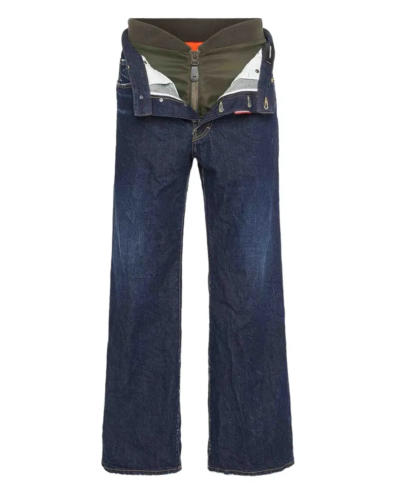Dsquared2 Jeans mit Knopfverschluss - Blau Blau