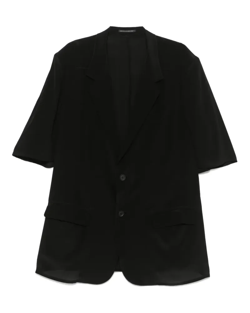Yohji Yamamoto Sakko aus Seide - Schwarz Schwarz