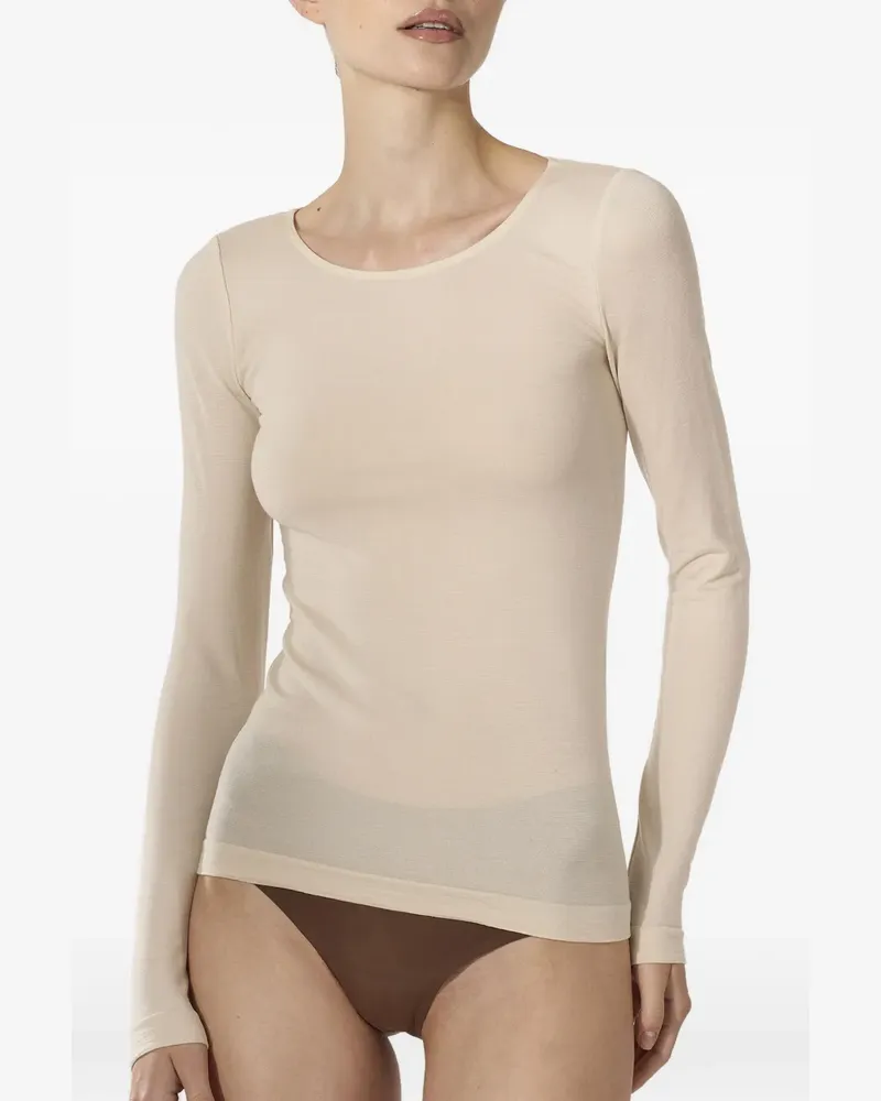 Wolford seamless long-sleeve top - Nude Nude
